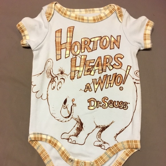 Dr Suess Other - **FINAL PRICE** Dr Seuss Horton hears a Who Onesie